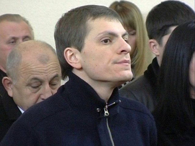 Виталий Файнгольд во время суда